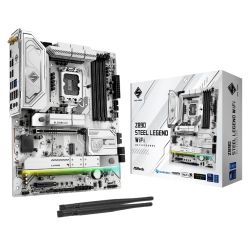 Asrock Z890 STEEL LEGEND WIFI, Intel Z890, 1851, ATX, 4 DDR5, HDMI, 2 TB4, Wi-Fi 7, 2.5G LAN, RGB, 4x M.2 Asrock Z890 STEEL LEGEND WIFI, Intel Z890, 1851, ATX, 4 DDR5, HDMI, 2 TB4, Wi-Fi 7, 2.5G LAN, RGB, 4x M.2